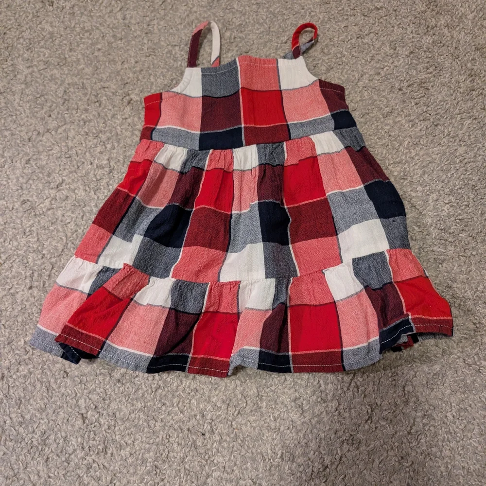 3 For $12 Plaid Sleeveless Dress - Picture 2 of 6